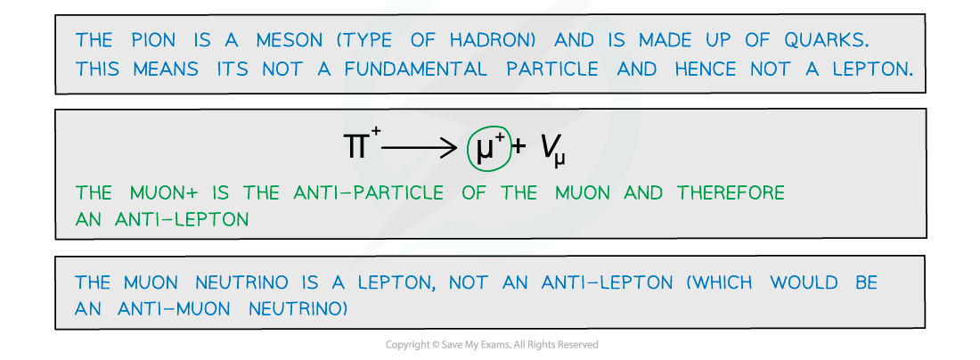 Worked example - leptons, downloadable AS & A Level Physics revision notes
