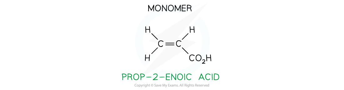 Polymerisation Answer 2b Worked example - Identifying monomers, downloadable AS & A Level Chemistry revision notes