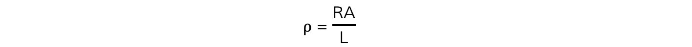 Resistivity Equation