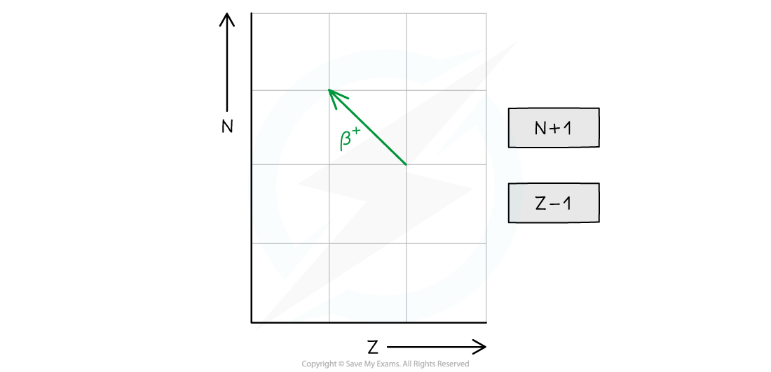 Beta Plus Decay Graph, downloadable AS & A Level Physics revision notes